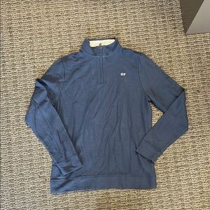 Vineyard Vines Blue Zip Up Sweater Classic Design
